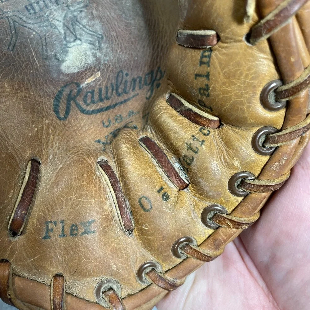 Vintage Rawlings Heart of‎ Hide Baseball Glove XFG 7 Billy Williams 60s LHT